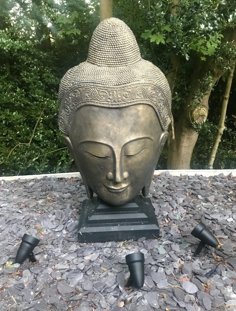 Beautiful Large Buddha Head Stone Garden Ornaments & Garden Statues in UK