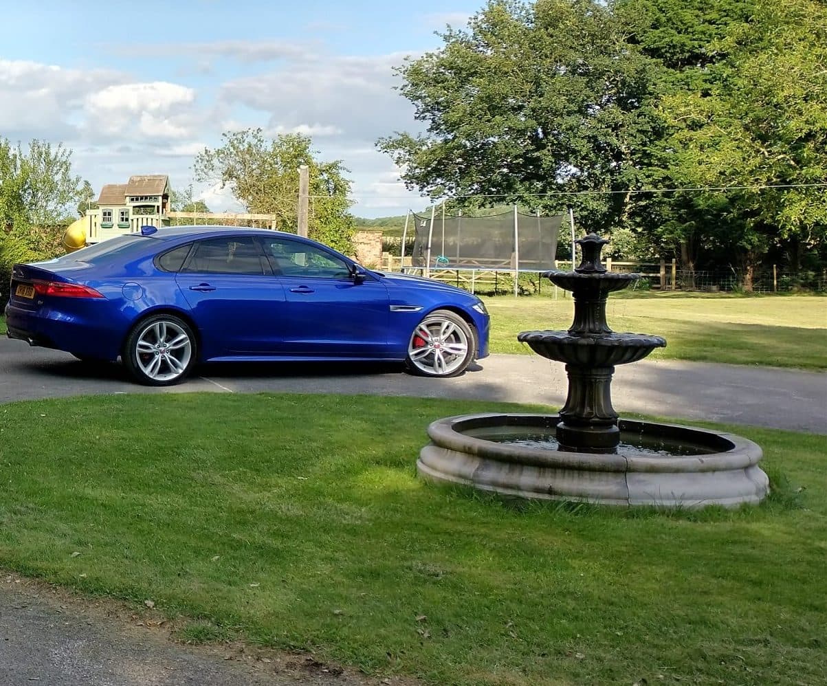 2 Tiered Barcelona Fountain, Small Cambridge Double Pool Surround