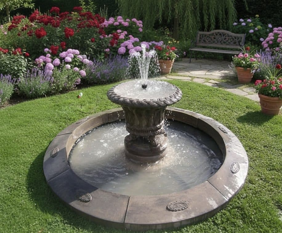 Jardineer Fountain, Laurel Single Pool Surround