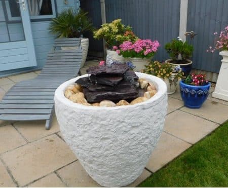 Granary Fountain With A Natural Stone Boulder