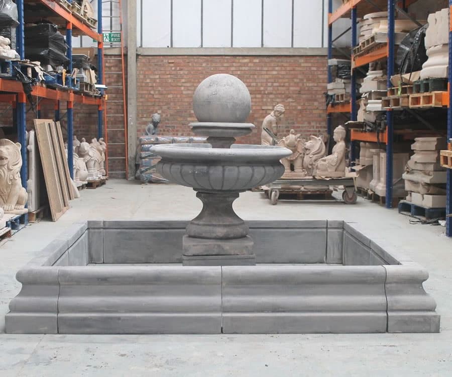Hampshire Ball Fountain or Edwardian Fountian With A Square Chester Pool Surround