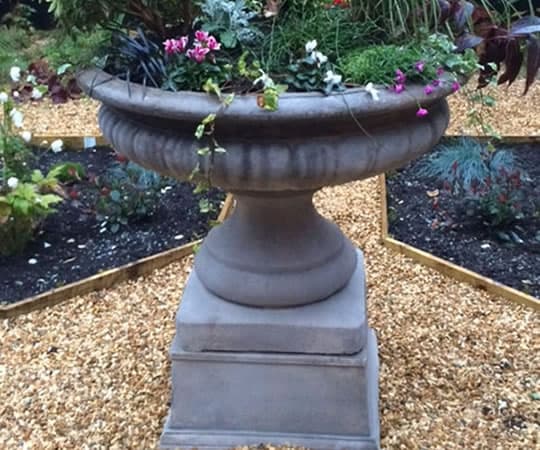 Extra Large Victorian Urn on Linear Plinth