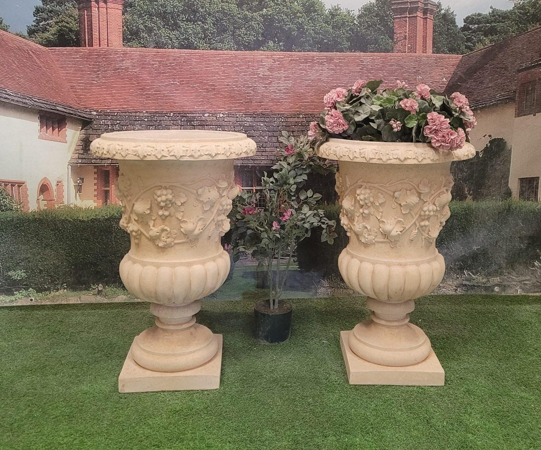 Pair of Vine Urns