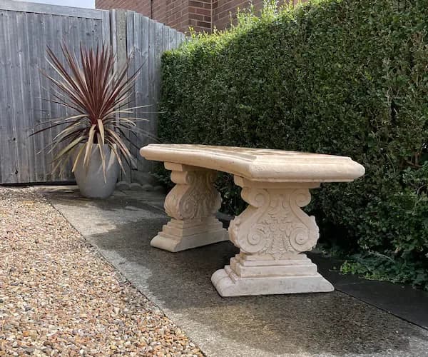 Large Curved Bench