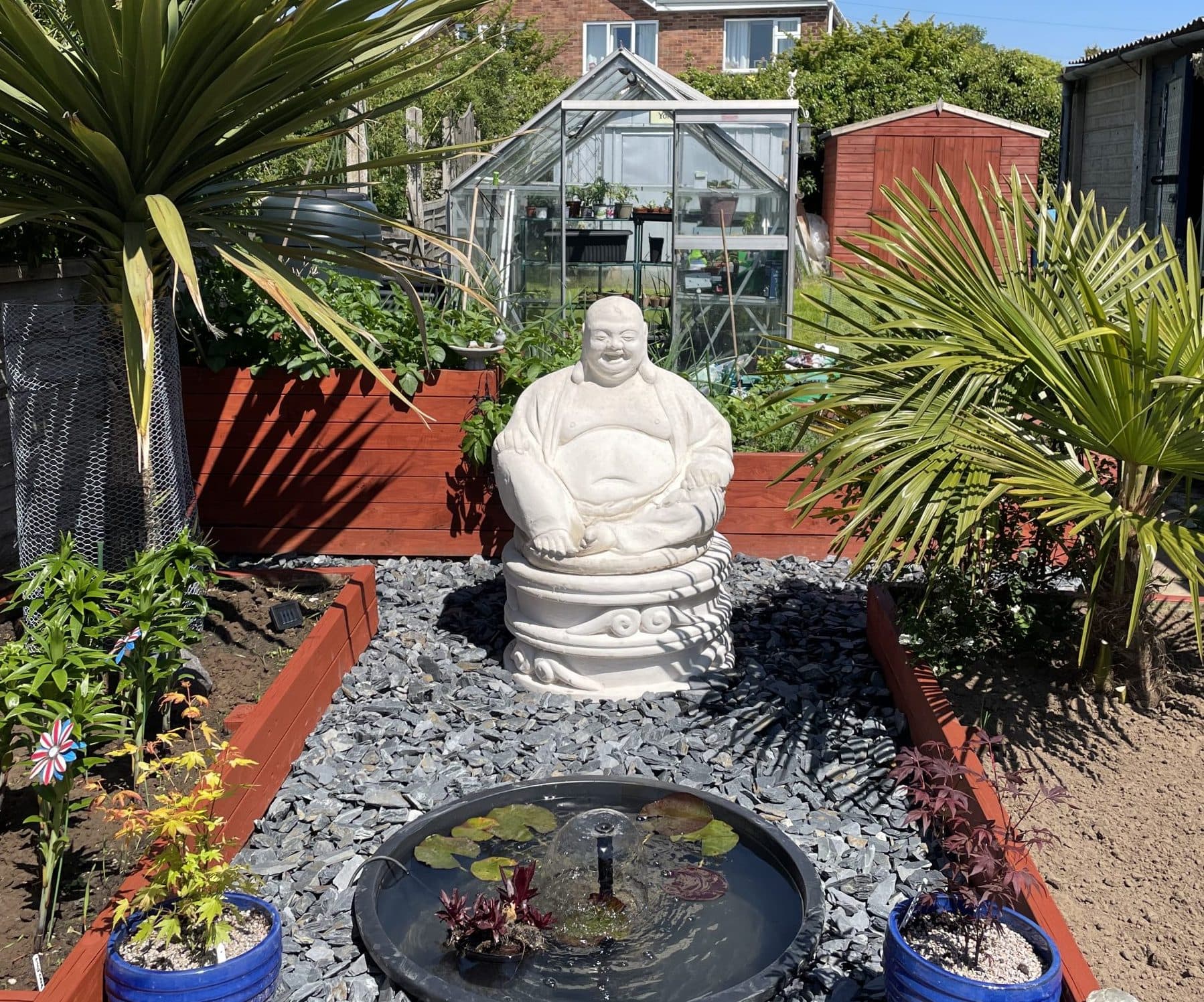 Massive Laughing Buddha & Plinth