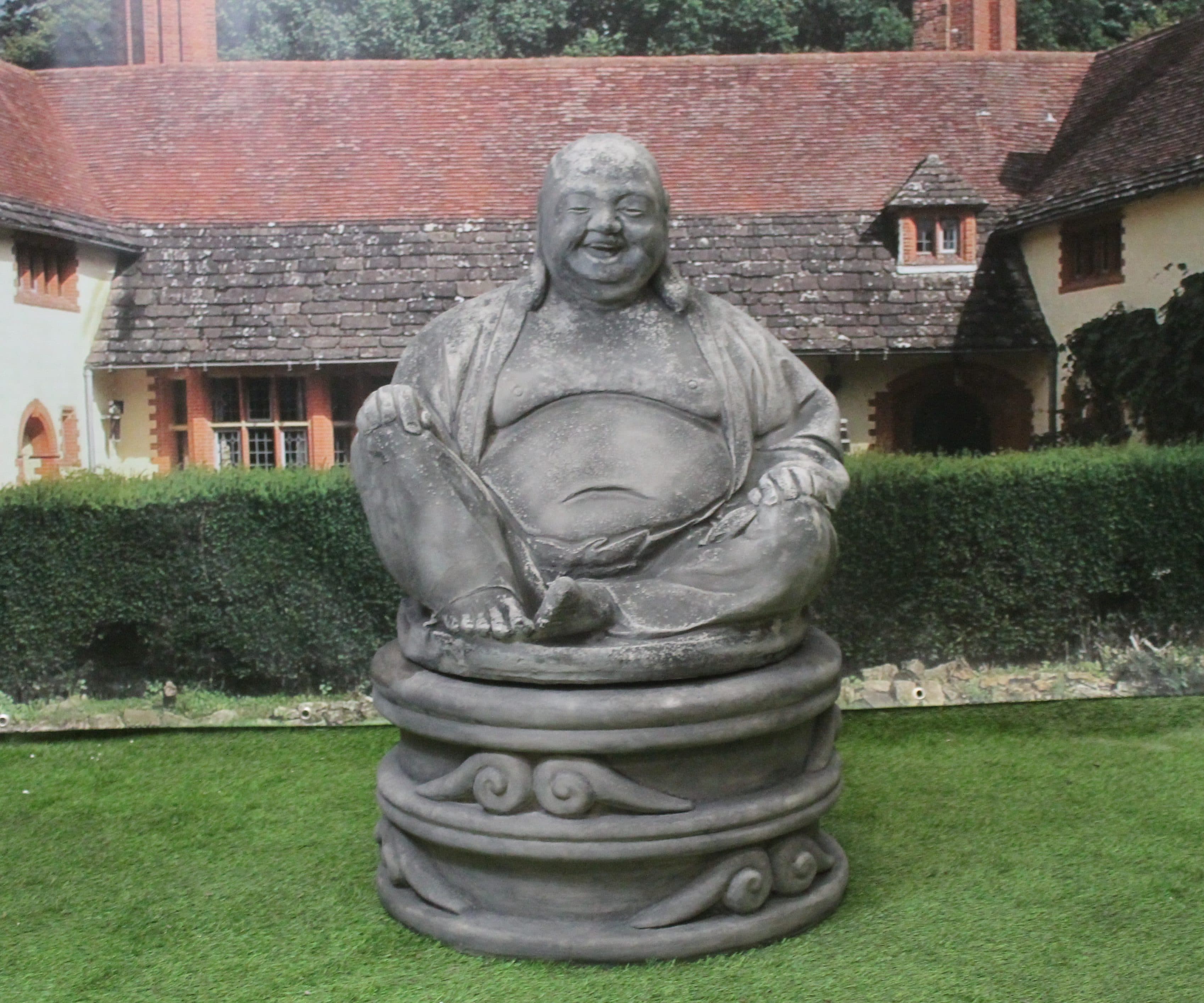 Massive Laughing Buddha & Plinth