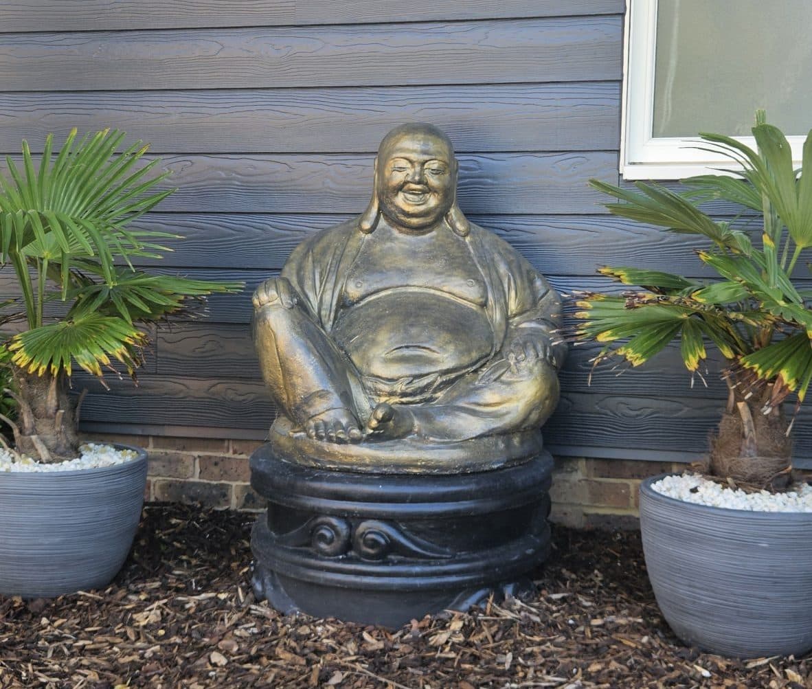 Massive Laughing Buddha & Plinth