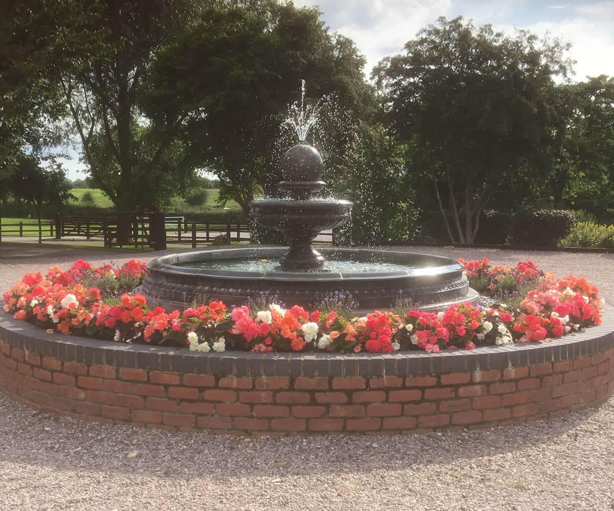 Hampshire Ball Fountain with Large Neapolitan Pool Optional Shells