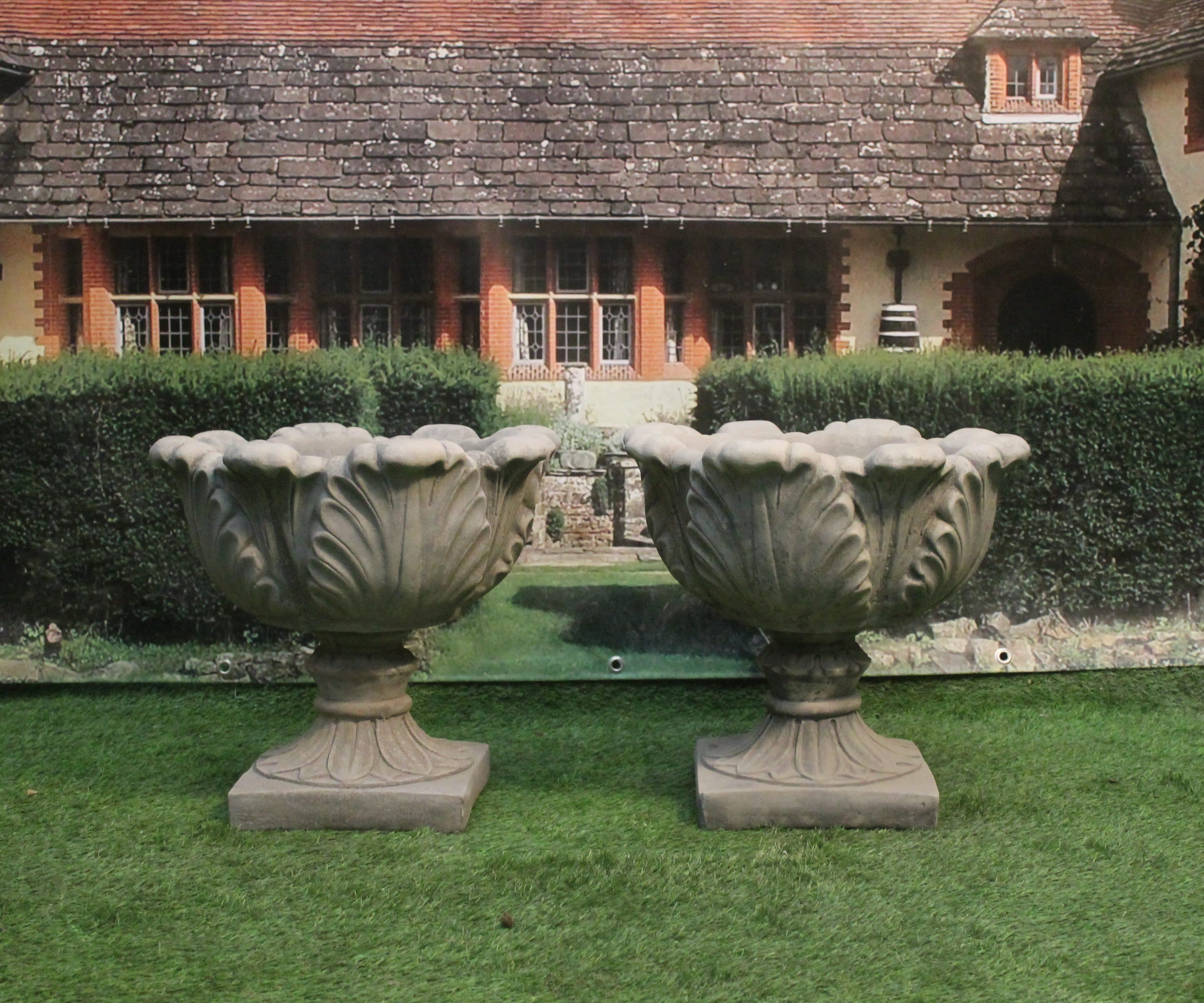 Pair of Tulip Urns