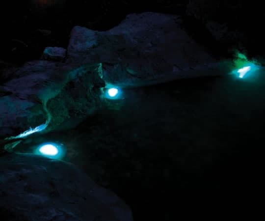 Set of 3 RGBW LED Spot Lights Bluetooth Controlled Coloured LED Lights