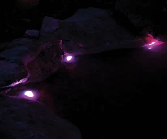 Set of 3 RGBW LED Spot Lights Bluetooth Controlled Coloured LED Lights