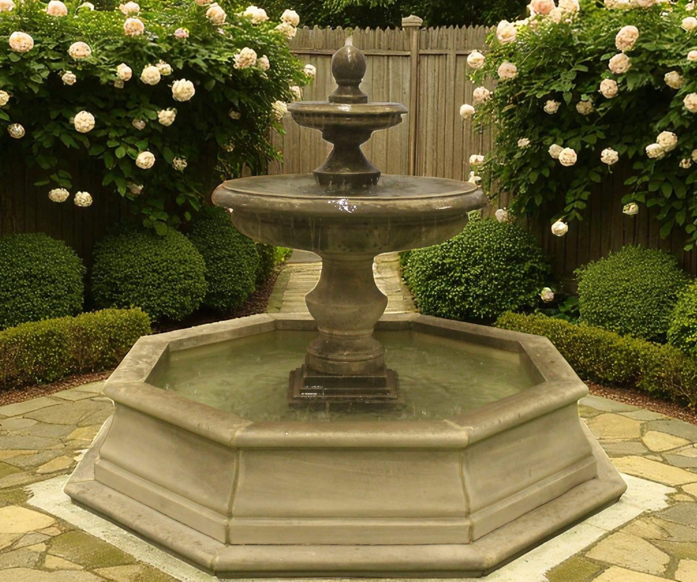 Large Regis or Regis Ball Fountain with Small Fronteir Pool Surround Larger Pool Available