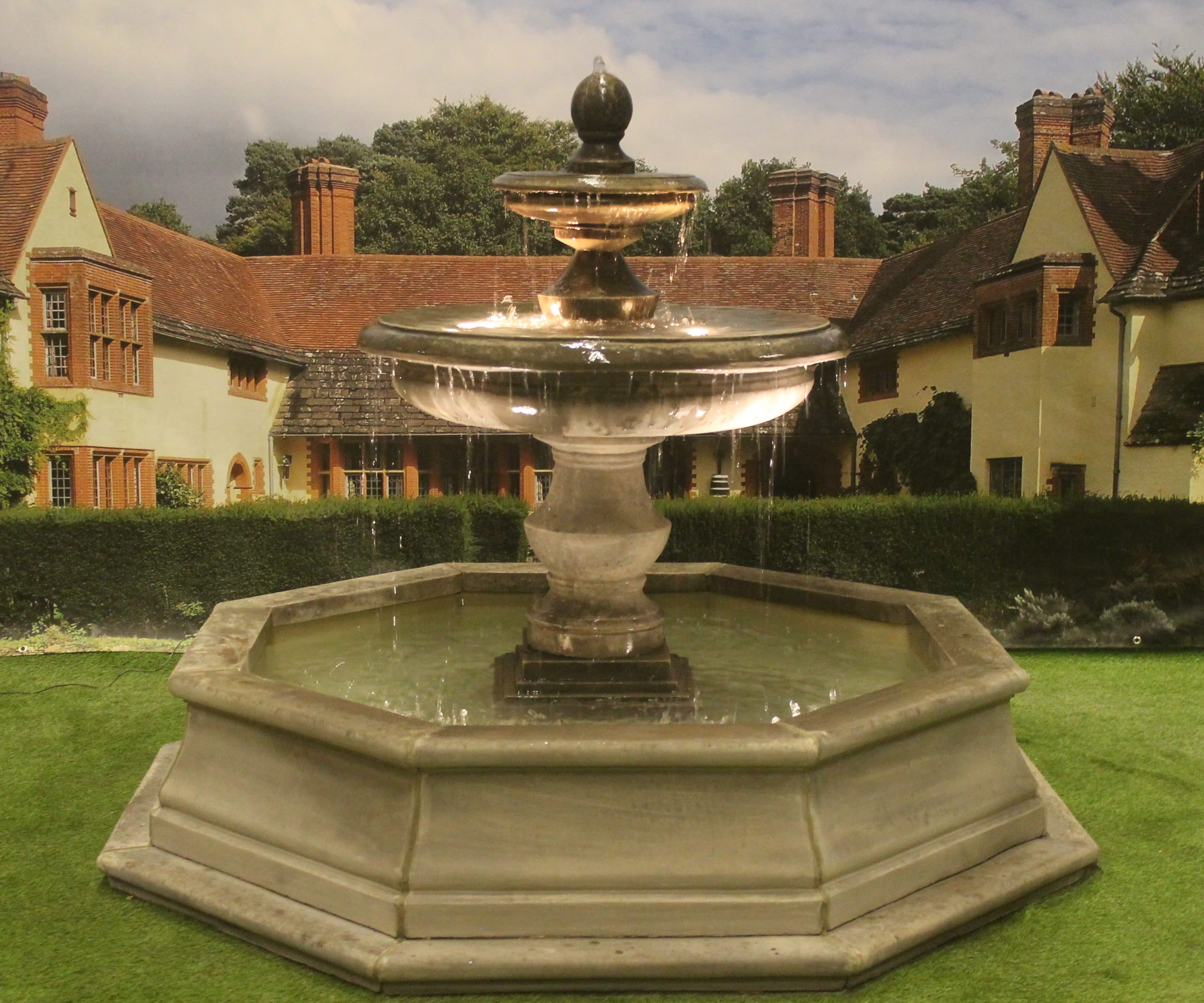Large Regis or Regis Ball Fountain with Small Fronteir Pool Surround Larger Pool Available