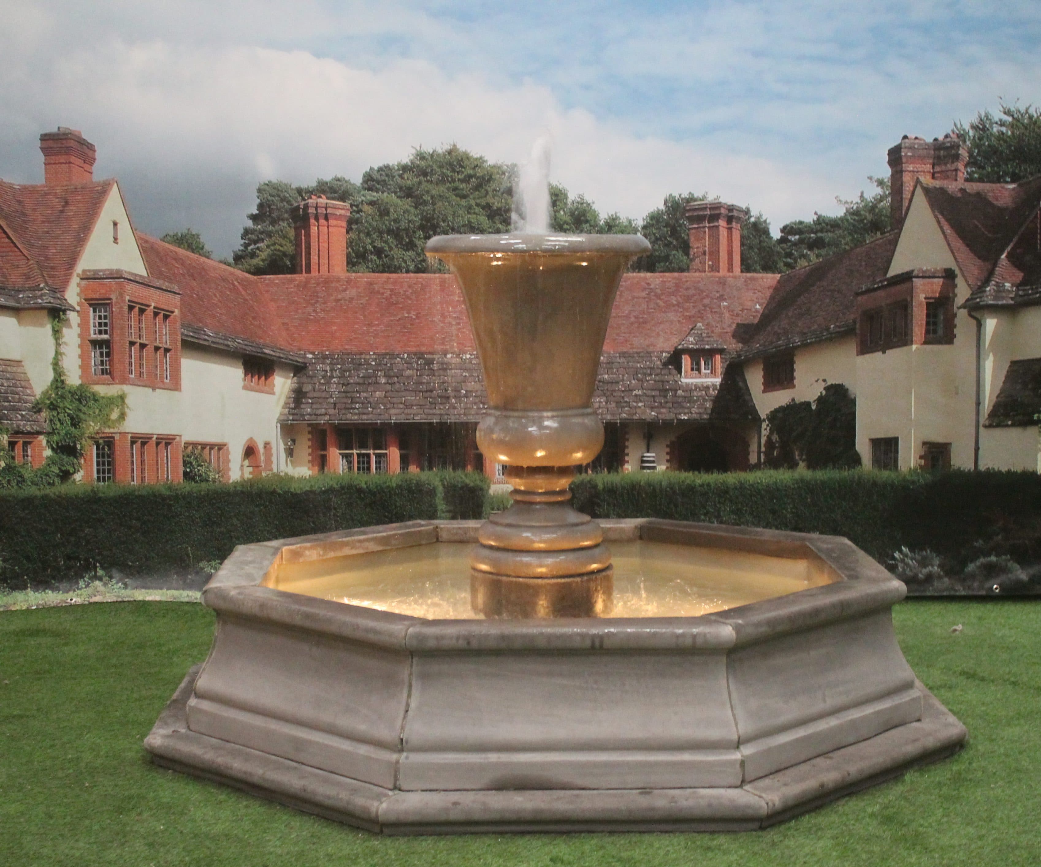 Kensington Urn Fountain with Small Fronteir Pool Surround Larger Pool Available