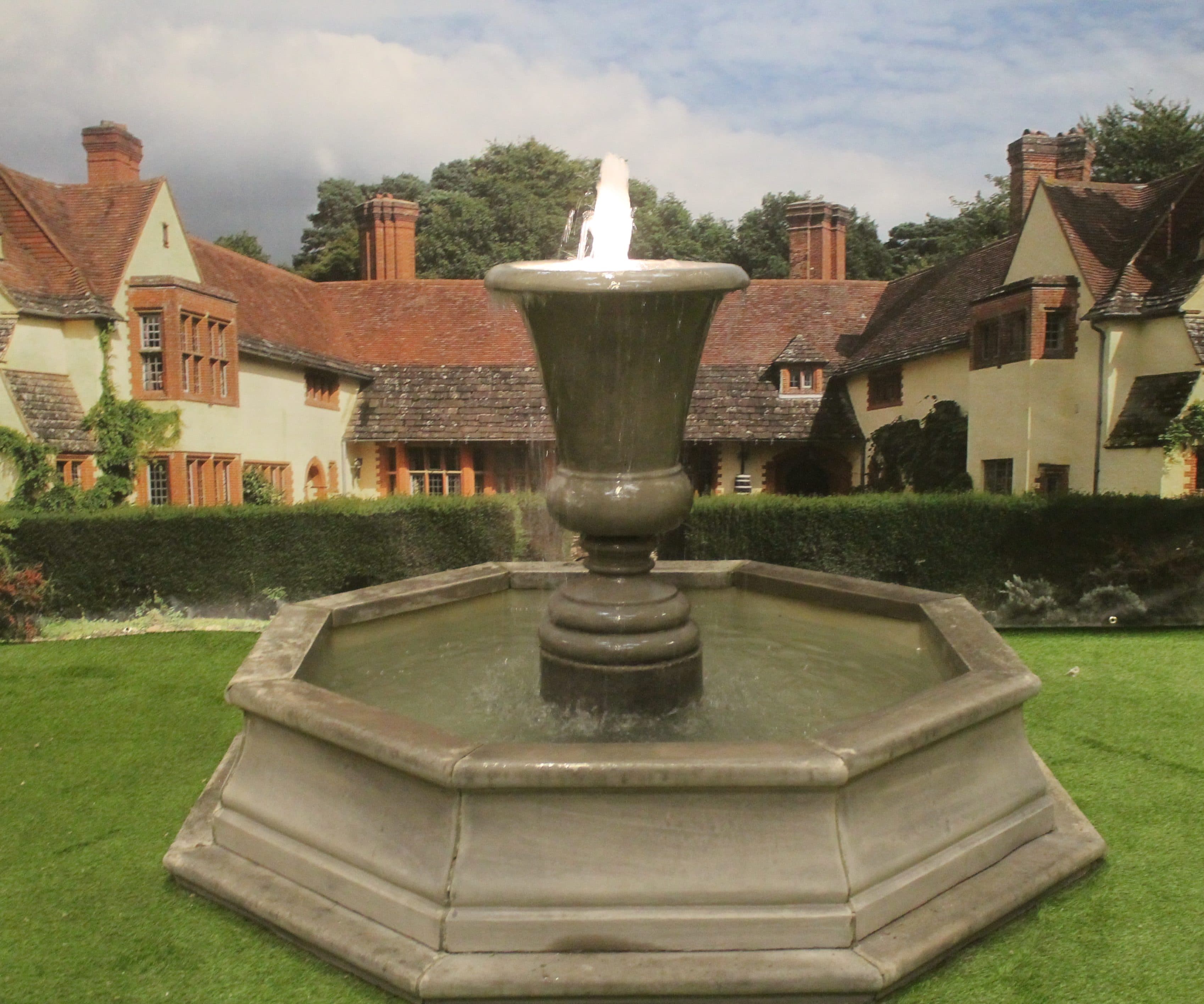Kensington Urn Fountain with Small Fronteir Pool Surround Larger Pool Available