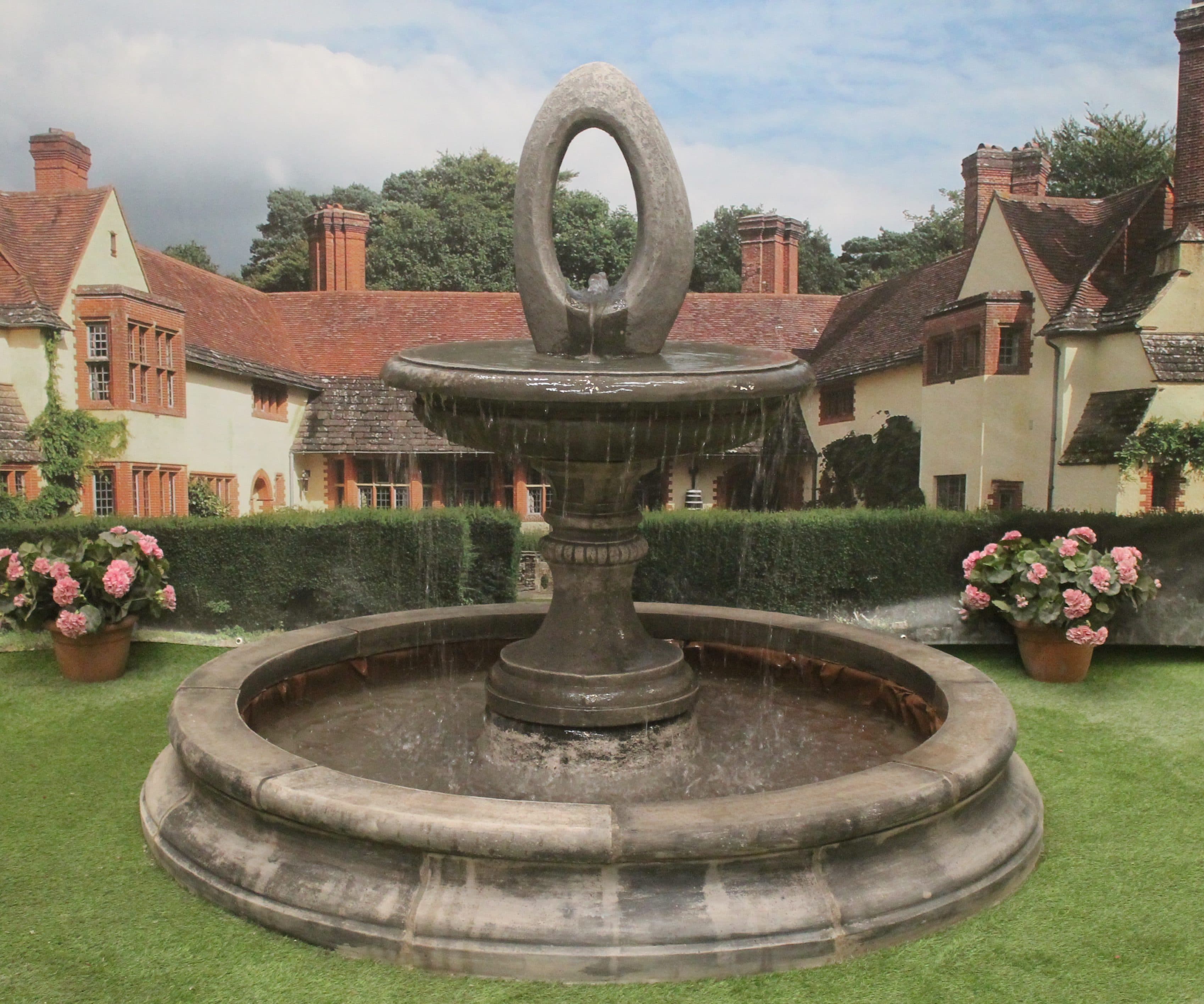 Edwardian Ball or Edwardian Eye Fountain Medium Cambridge Pool Surround Larger Pools Available