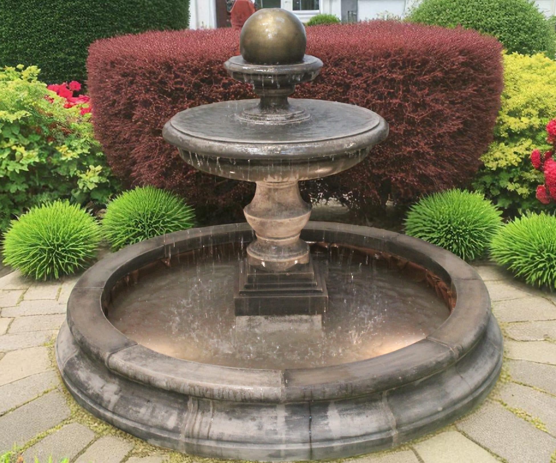 Large Regis or Large Regis Ball Fountain Medium Cambridge Pool Surround Larger Pools Available