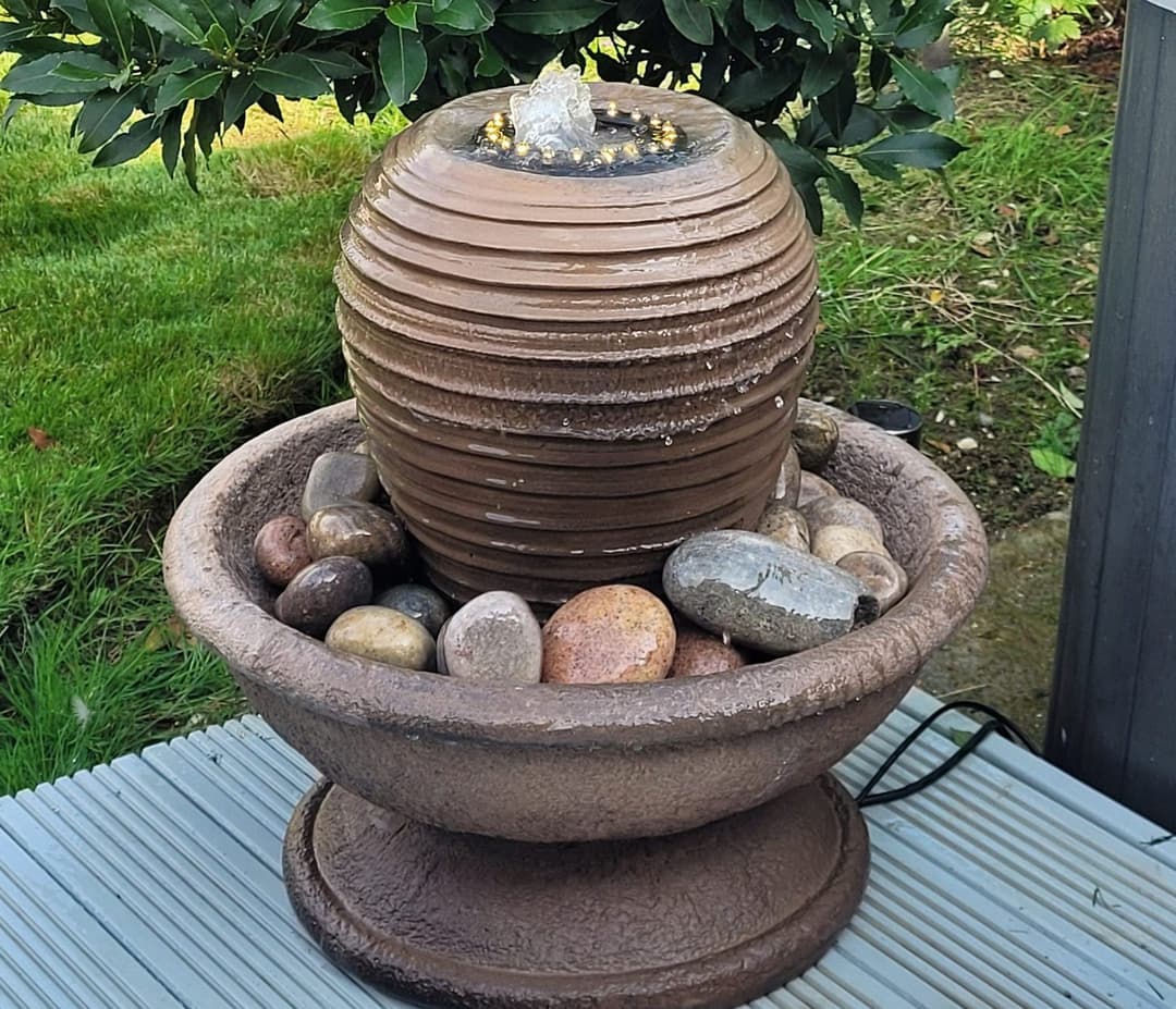 Patio Fountain with Ramesh Urn