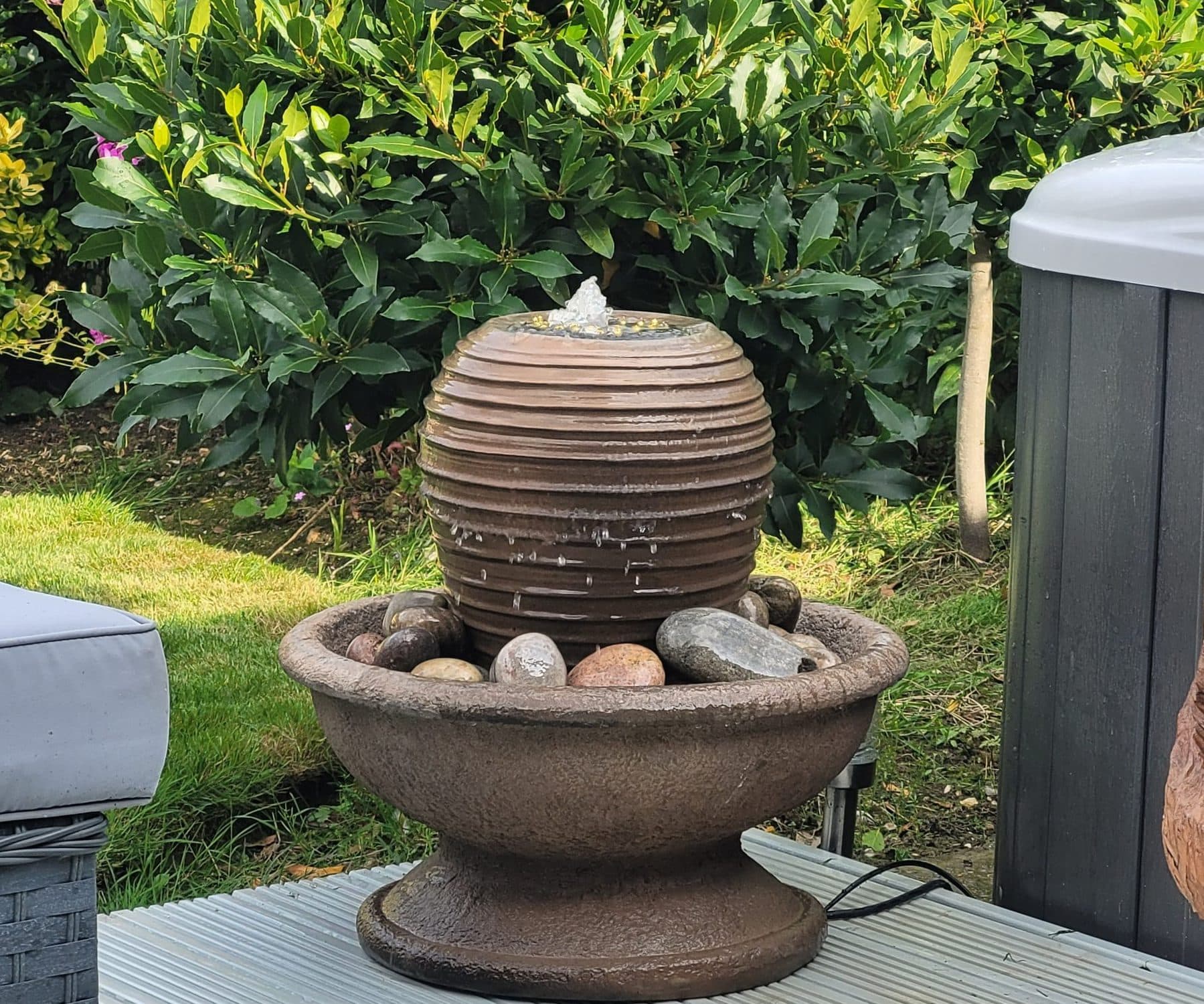 Patio Fountain With Ramash Urn