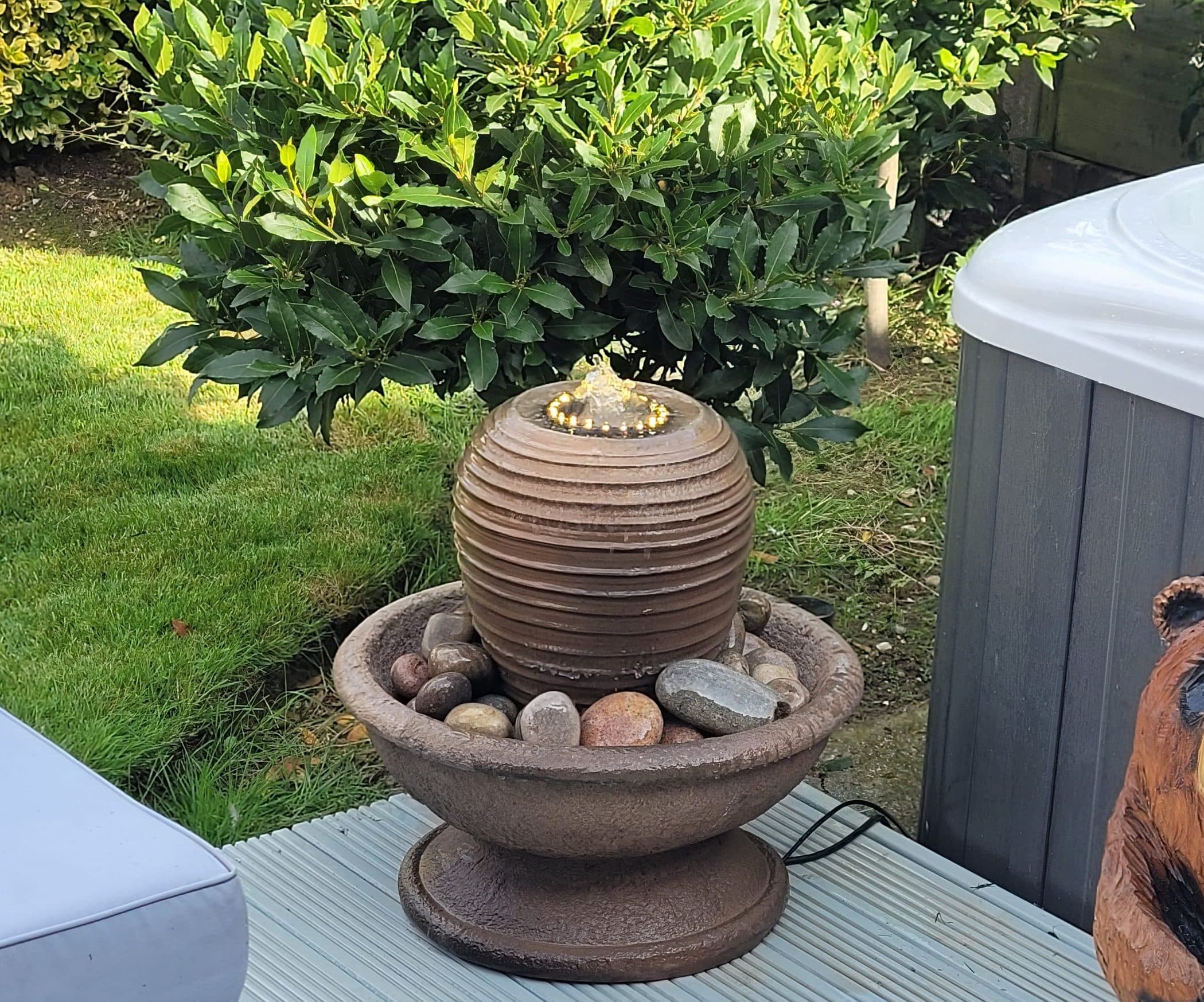 Patio Fountain With Ramash Urn