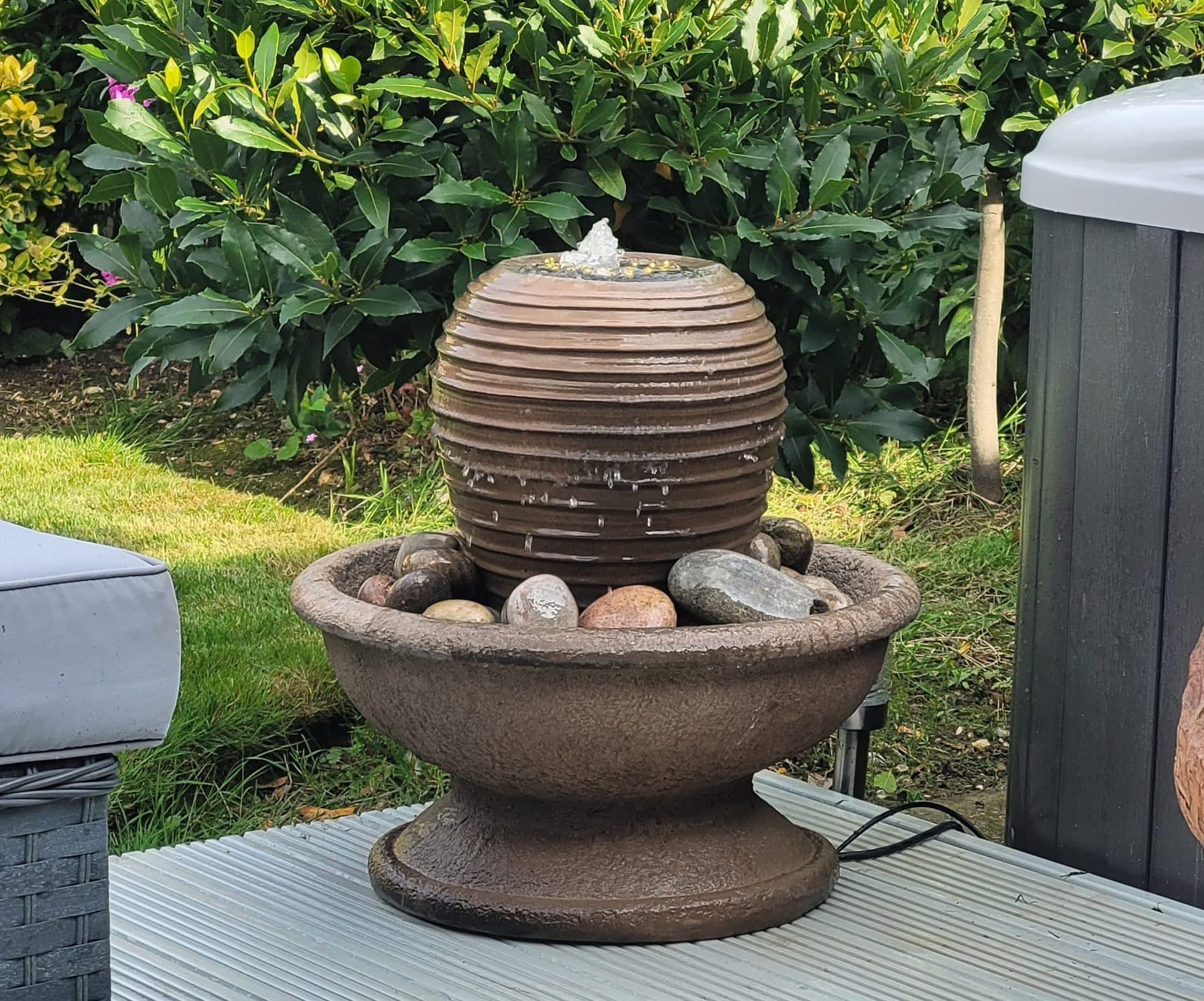 Patio Fountain With Ramash Urn