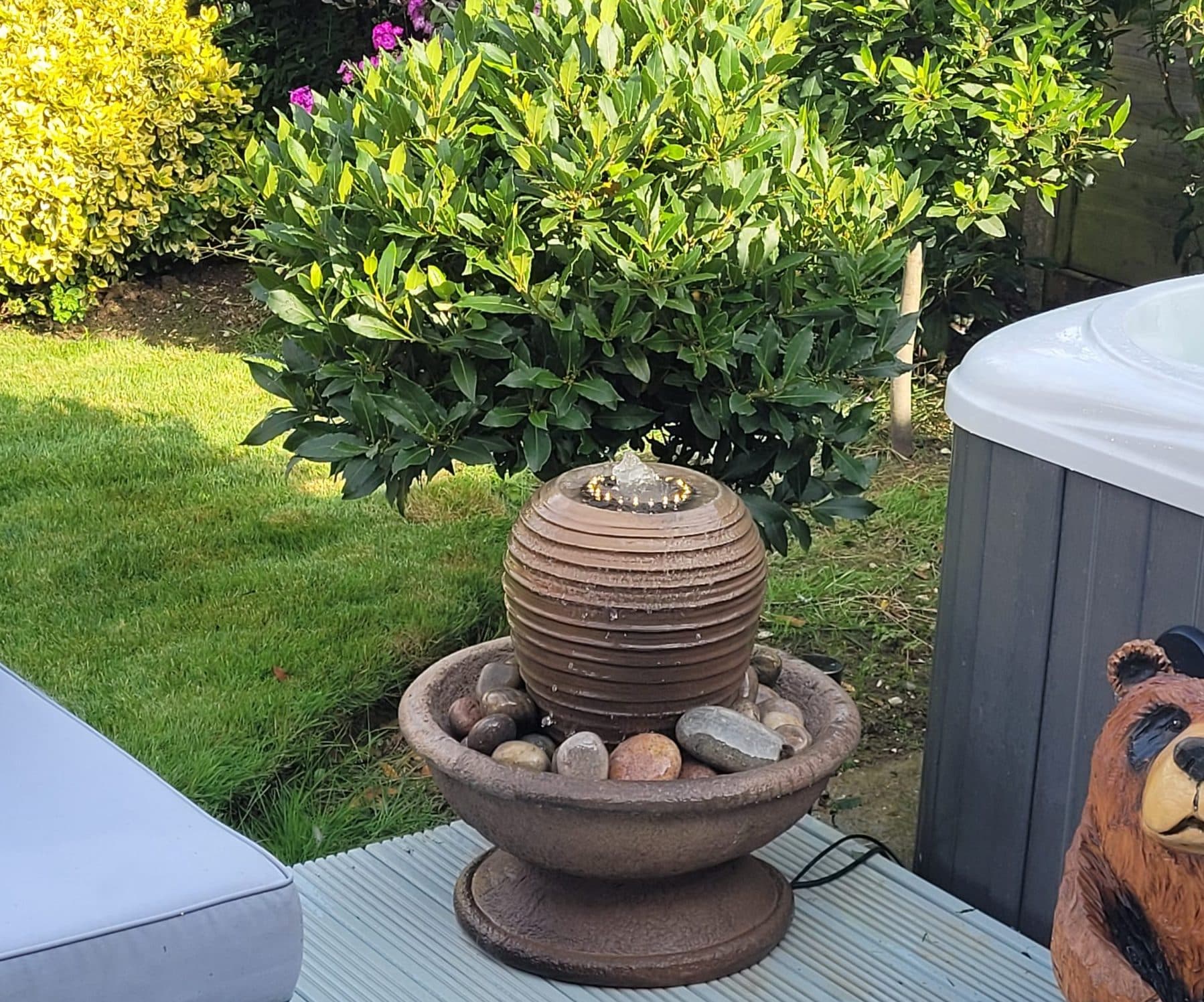 Patio Fountain With Ramash Urn