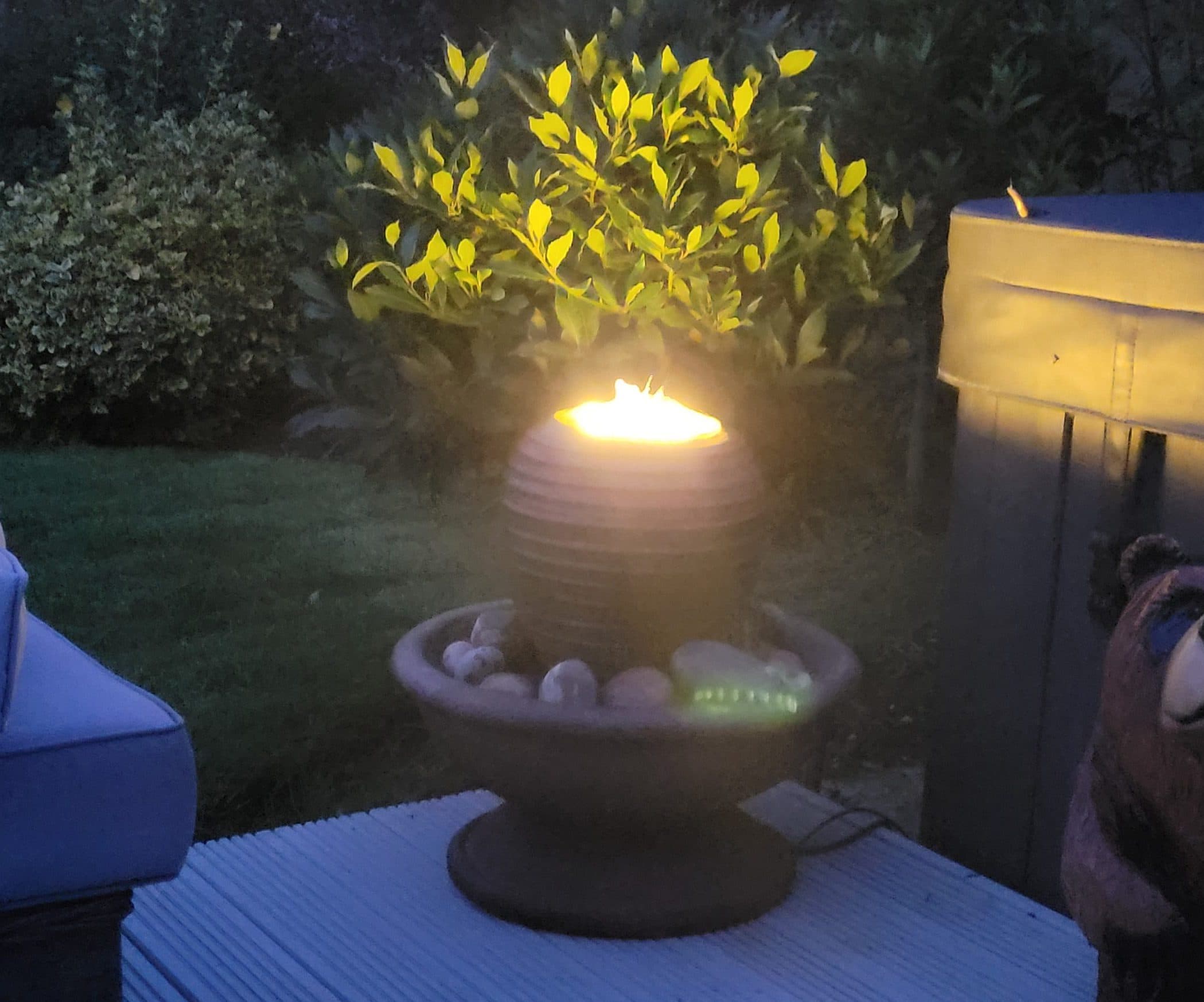 Patio Fountain With Ramash Urn