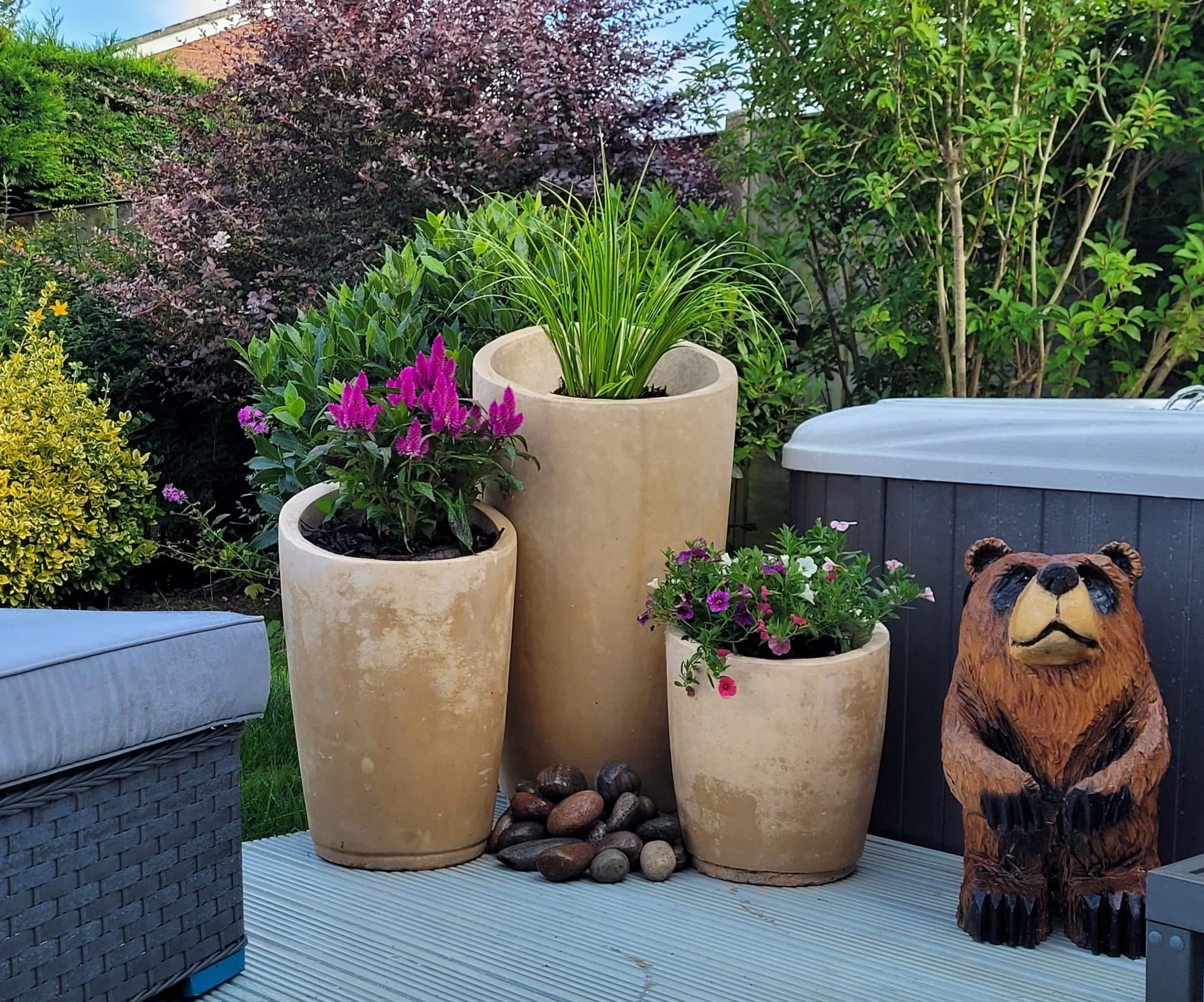 Florence Cluster 3 planter Tubs