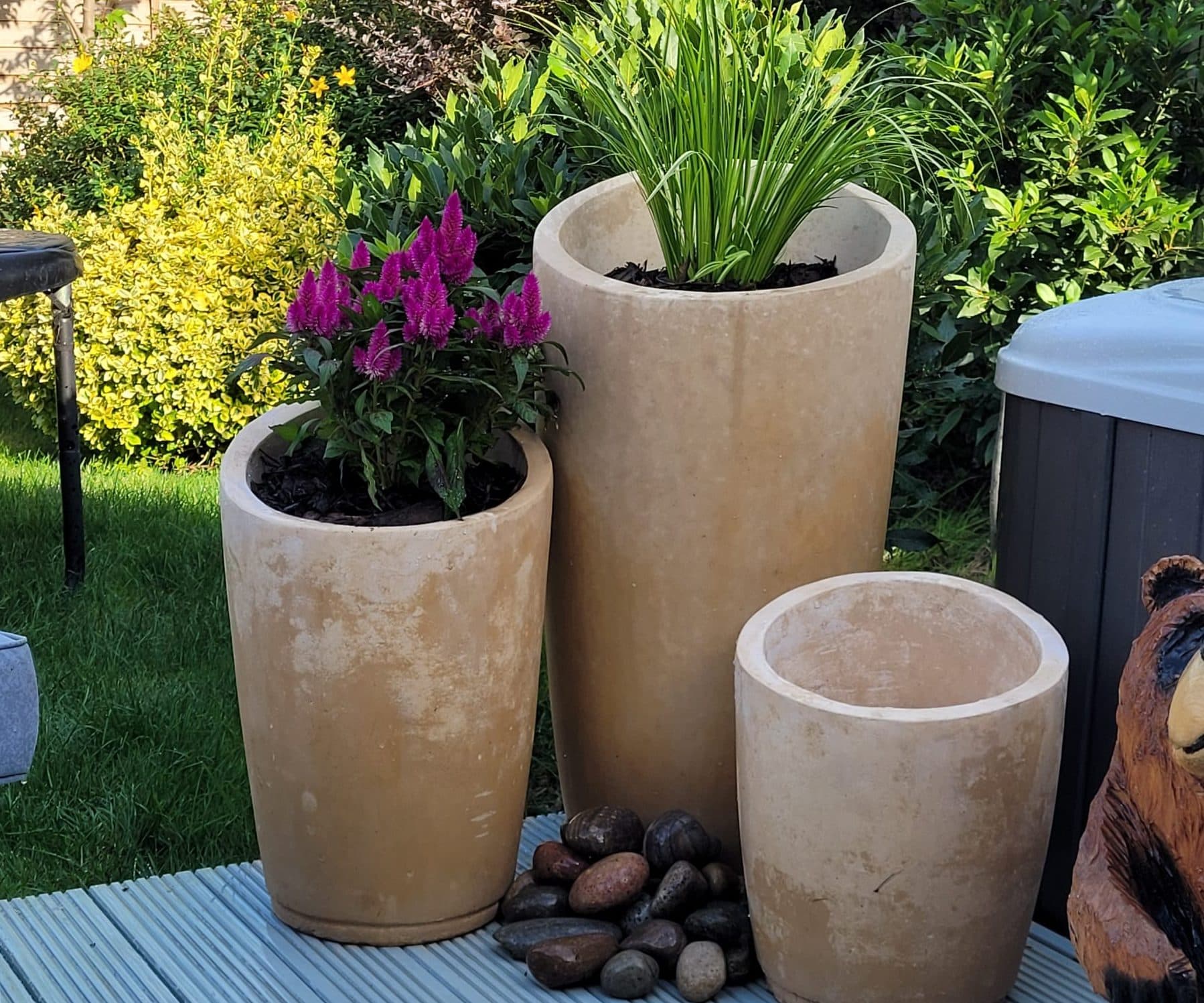 Florence Cluster 3 planter Tubs