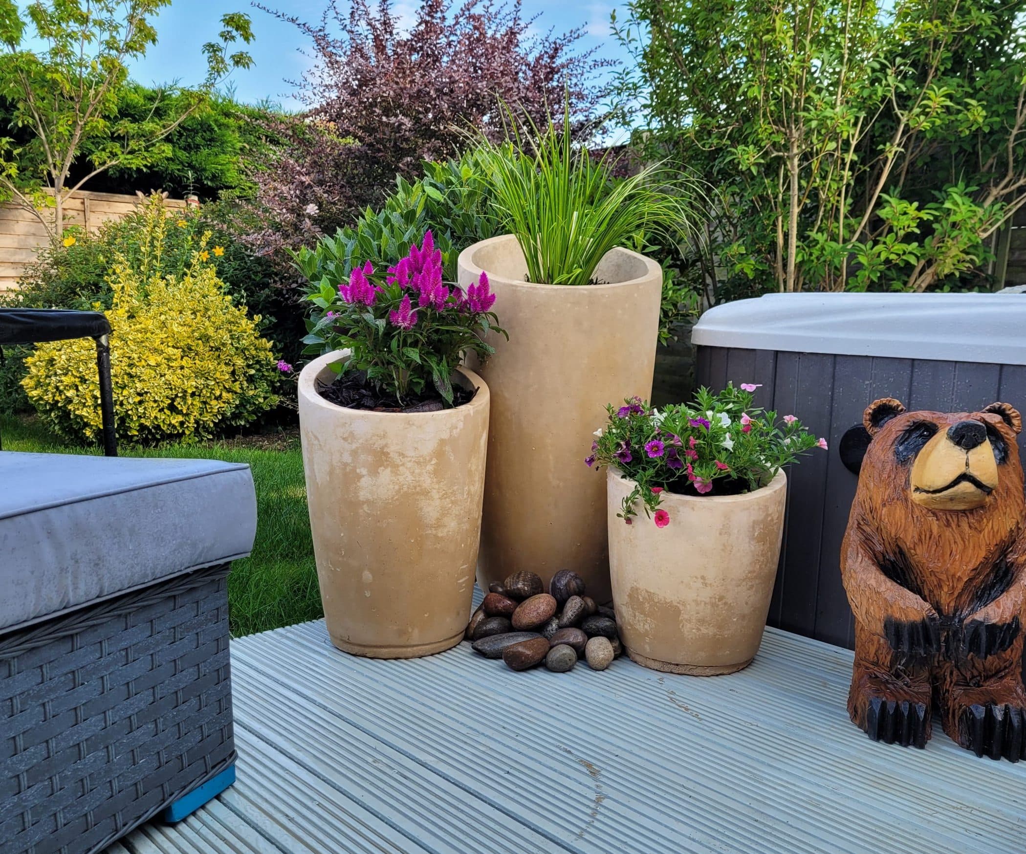 Florence Cluster 3 planter Tubs