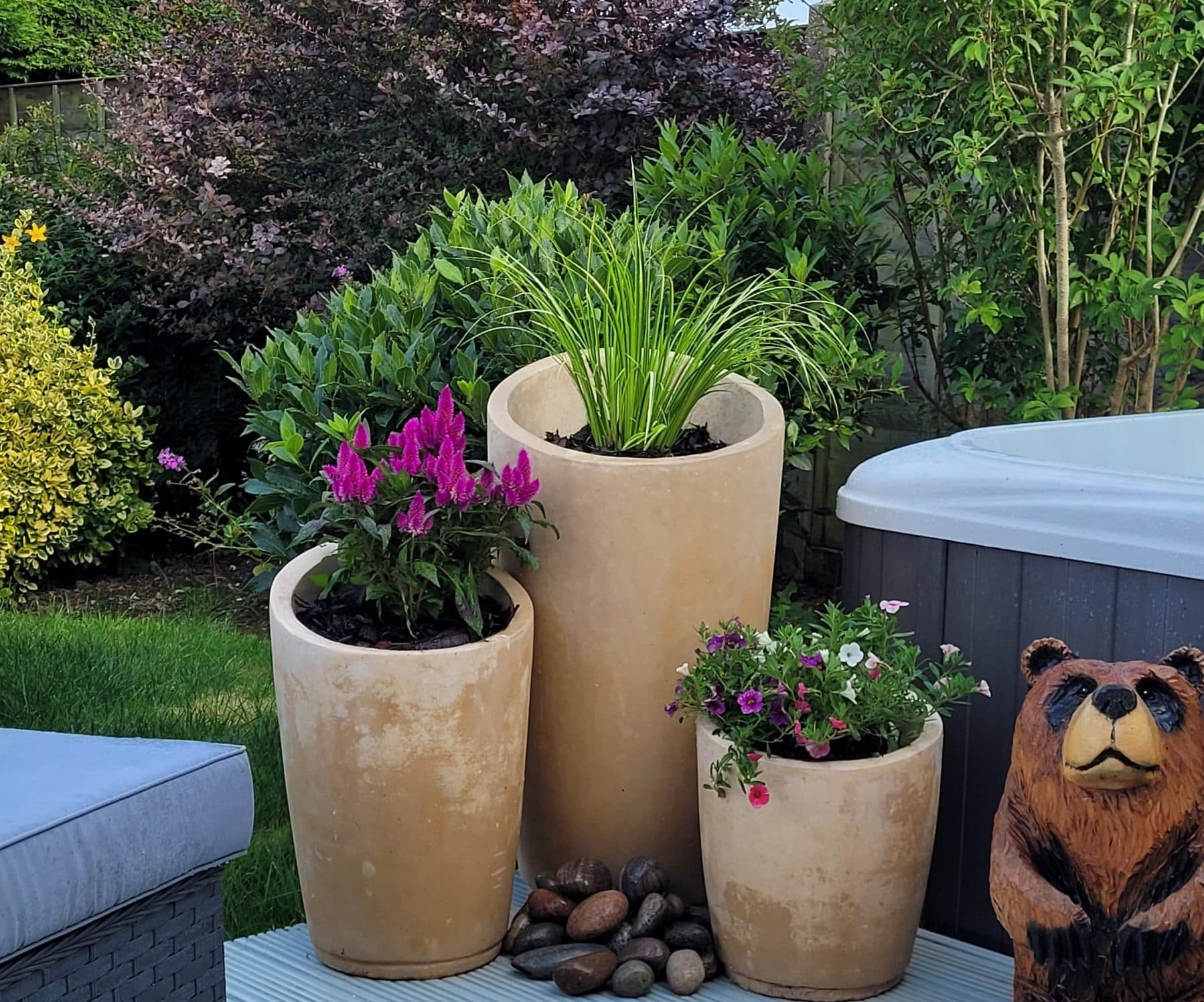 Florence Cluster 3 planter Tubs
