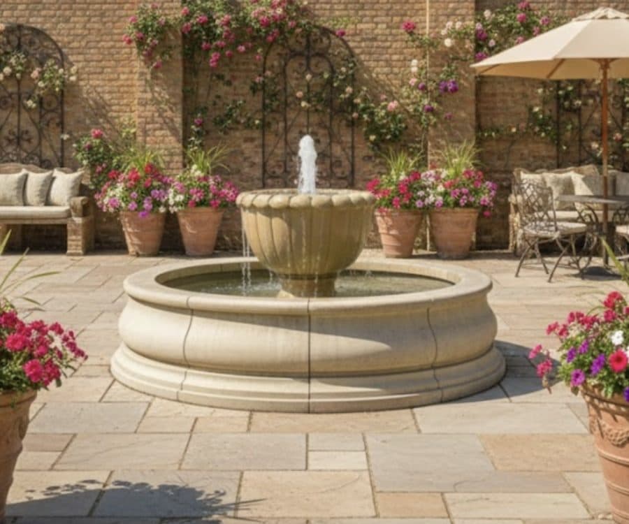 Oak Leaf fountain with large Stanford Pool Surround other pools available