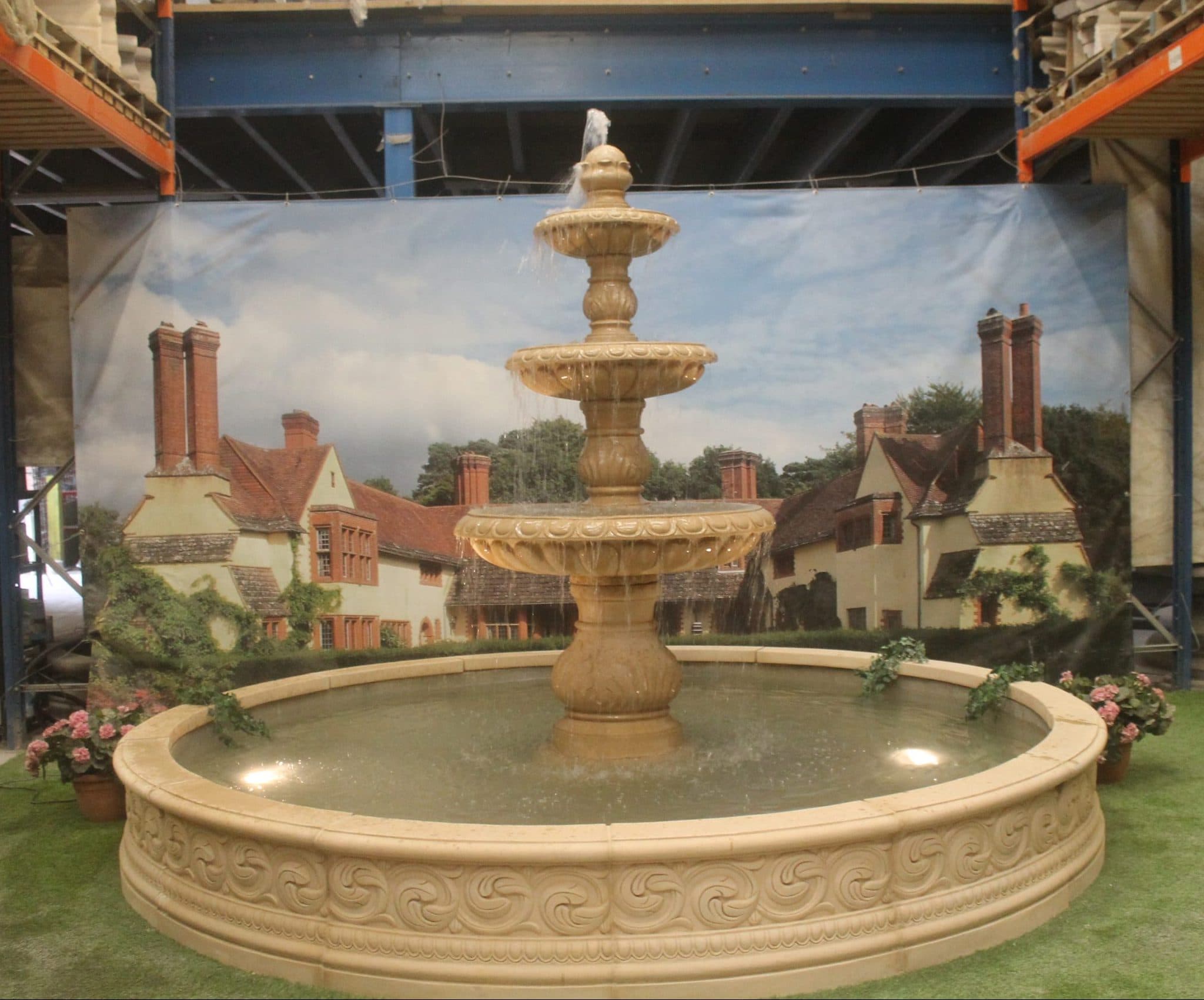 Oak Leaf fountain with large Stanford Pool Surround other pools available
