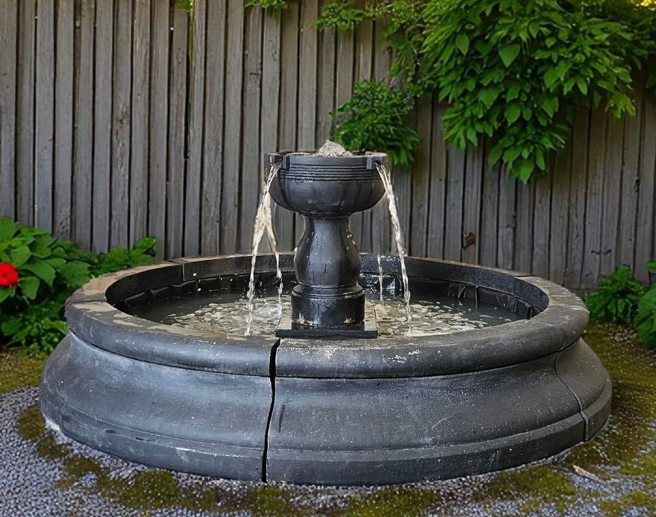 Circulum fountain, small Cambridge double pool surround