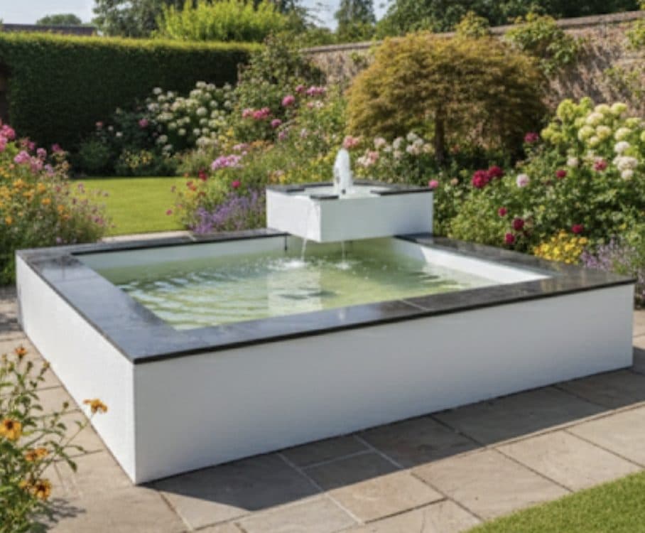 Large Double square Hayward pool with display pump