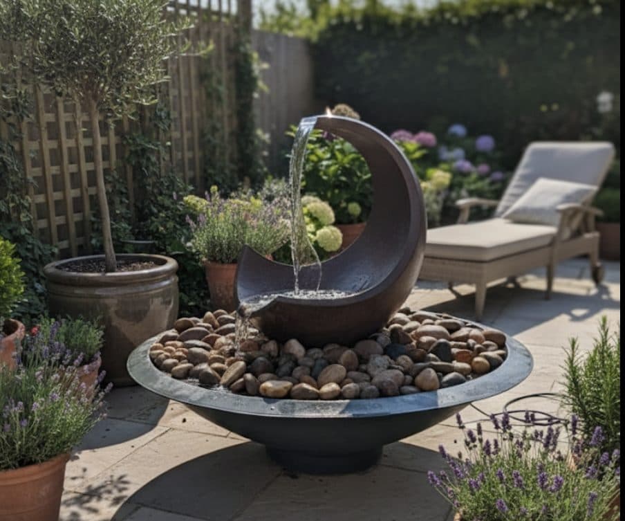 Riviera Shard water fountain