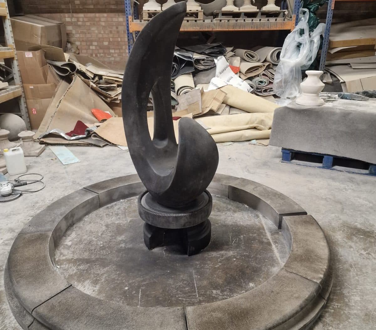 Slight seconds Shard sculpture, in Medium in ground Clarence pool surround