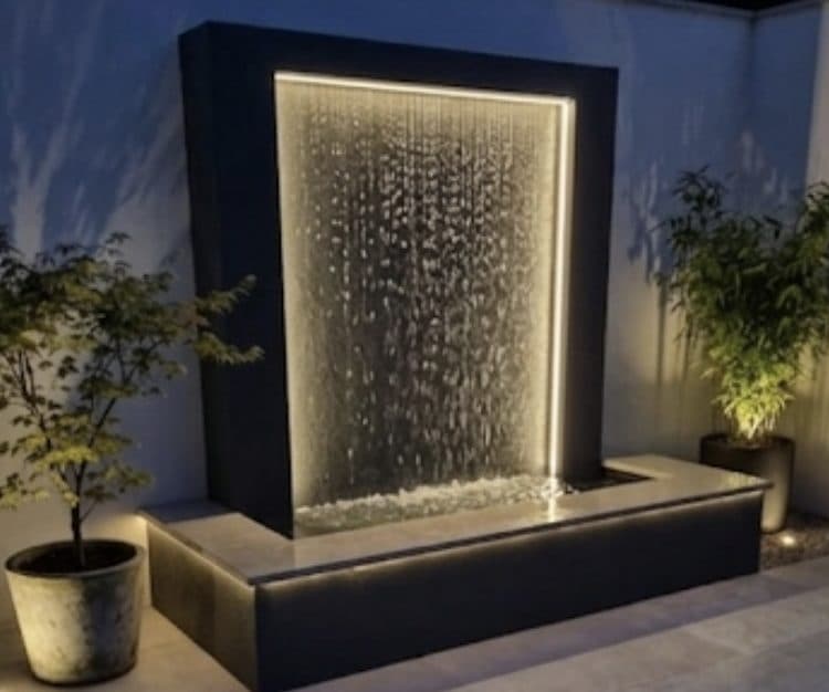 Niagara falls wall fountain, a massive 6 foot tall, by 7 foot wide.