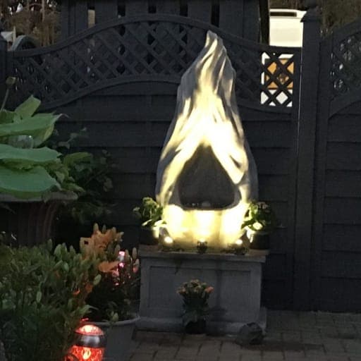 Shard Fire Fountain Night