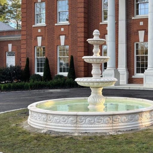 3 Tiered Dynasty fountain with large Mandarin Pool