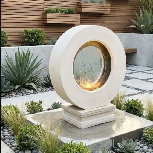 Reflections of Summer water feature