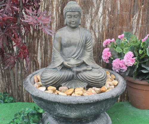 patio compassion buddha fountain