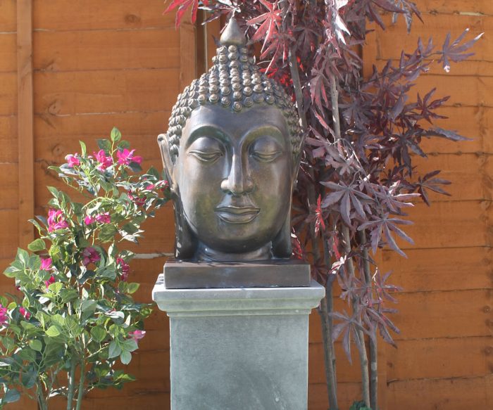 buddha head classic plinth