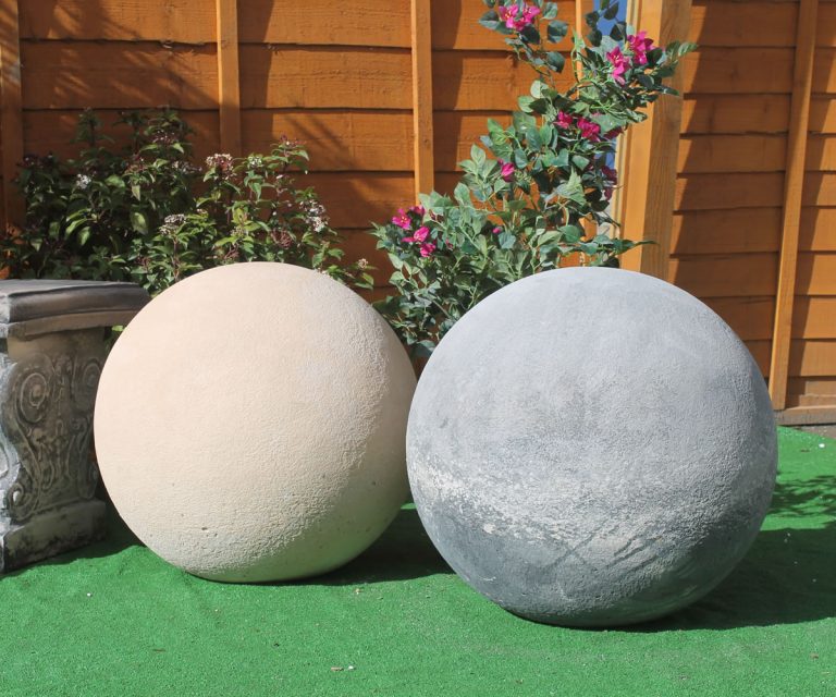 Medium Ball Sphere Stone Garden Ornaments & Garden Statues in UK