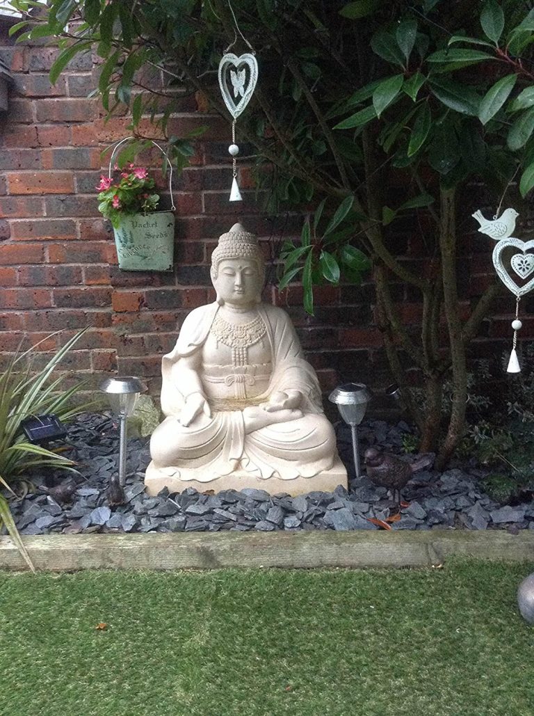 Extra Large Lotus Buddha Stone Garden Ornaments & Garden Statues in UK