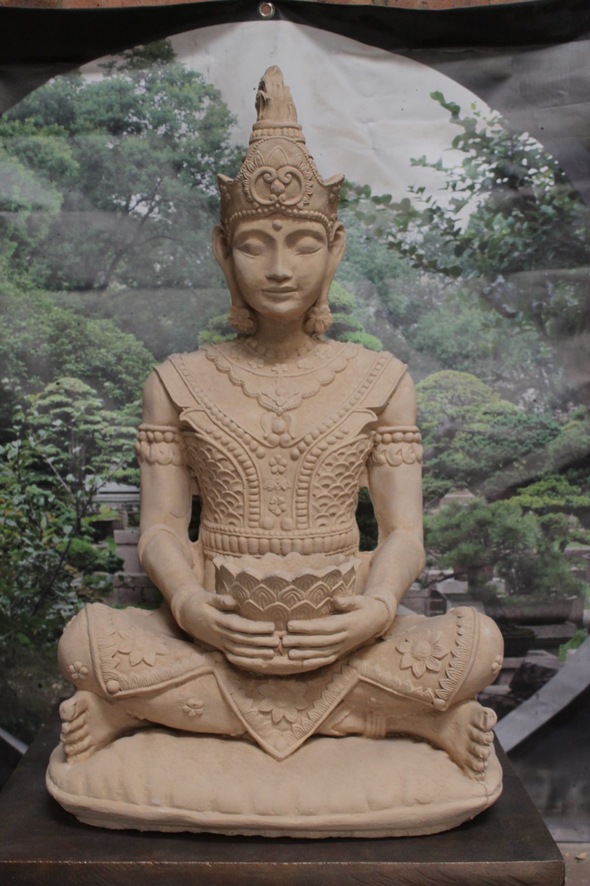 Full Size Thai Buddha Stone Garden Ornaments & Garden Statues in UK