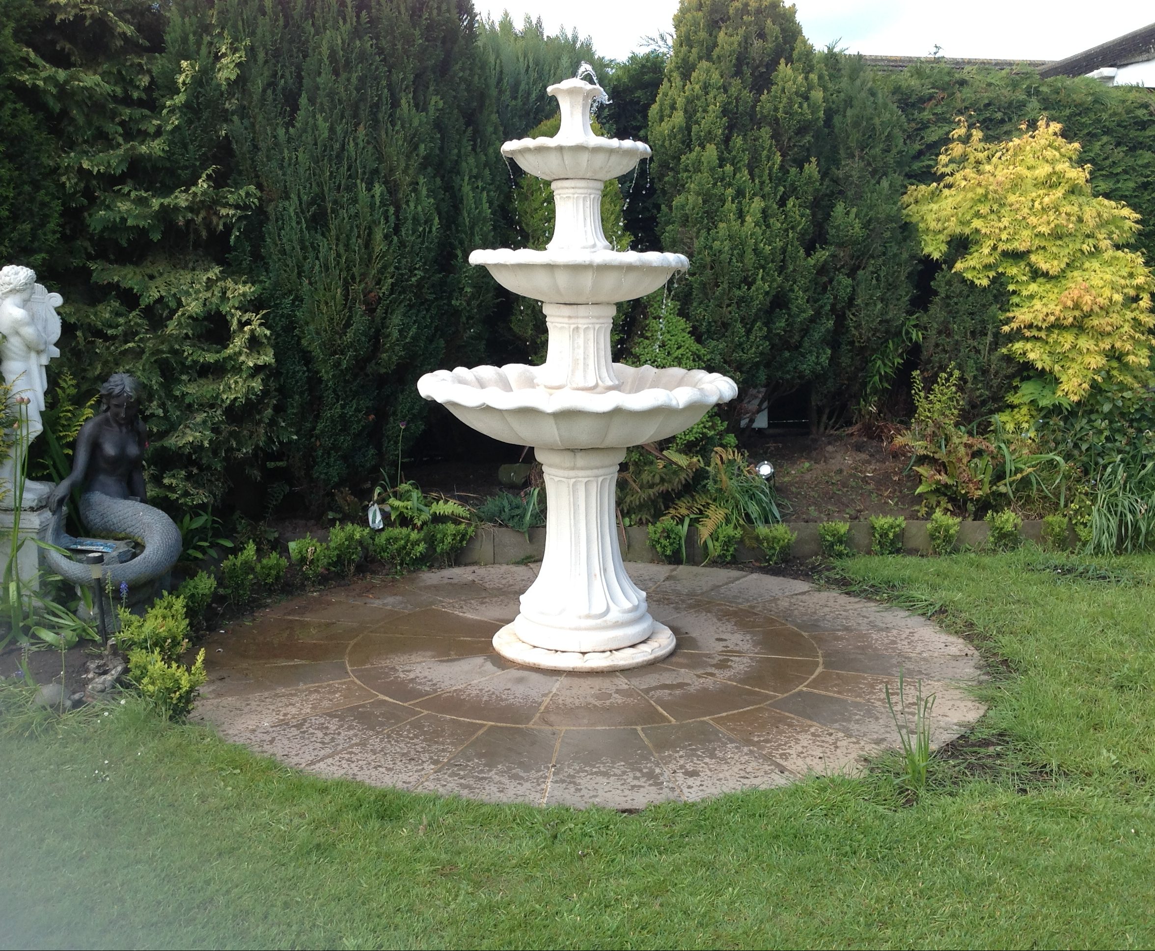 Large 3 Tiered Barcelona Fountain, 3 Tier Garden Water Features