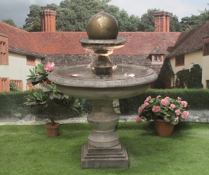 Large Regis Ball Fountain Stone Garden Ornaments & Garden Statues in UK