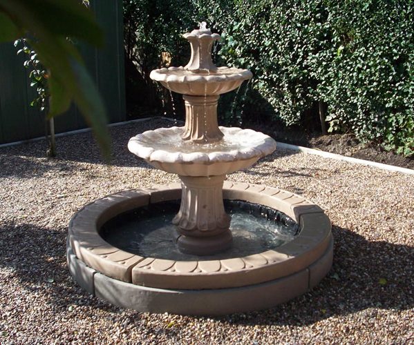 2 Tiered Barcelona Fountain Small, Small Water Features Outdoor Uk