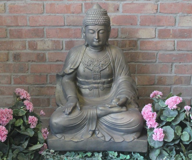 Extra Large Lotus Buddha Stone Garden Ornaments & Garden Statues in UK